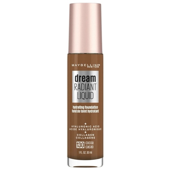 Maybelline 130 Cocoa Dream Radiant Liquid Hydrating Foundation 1oz